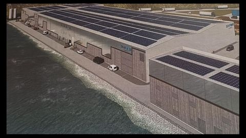 Recreacin de la planta para Burela de Seafood Legacy.