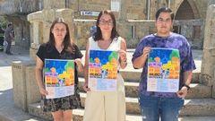 Rivadeneira, Lago y Martnez presentaron el programa festivo.
