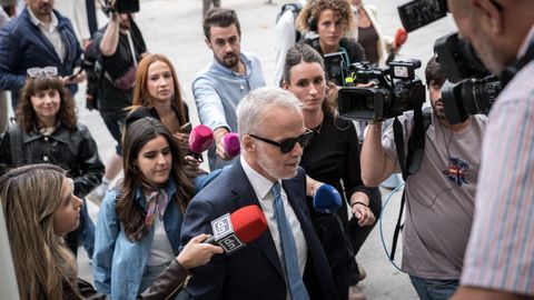 El abogado de Begoa Gmez, Antonio Camacho, a su llegada a declarar ante el juez Peinado en los Juzgados de Plaza de Castilla el pasado 27 de septiembre.