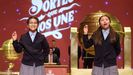 Alba Yadira Machaca e Italy Andrea Blanco cantan el n�mero agraciado con el premio gordo del Sorteo de la Loter�a de Navidad