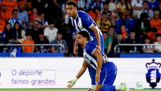 Ede y Noubi, en el partido ante el Elche