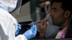 Test del covid-19 en el centro de salud del Ventorrillo, en A Coru�a