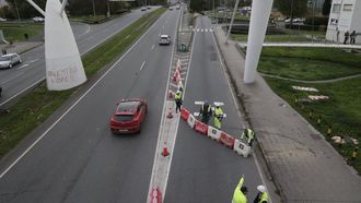 Corte del ramal de San Crist�bal a Alfonso Molina en octubre del 2025