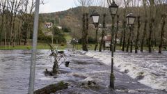 El ro Avia a su paso por Leiro el pasado da 20