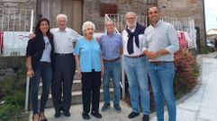 La delegacin de Poio con los descendientes de los Sotomayor, en Portosanto