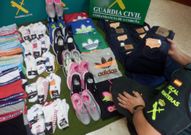 Las prendas emulaban famosas marcas de ropa.