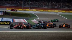GP de Jap�n F1 2024.Carlos Sainz y Fernando Alonso durante el GP de Jap�n F1 2024