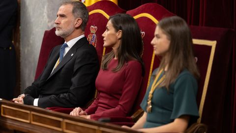 Los reyes y la princesa Leonor, en la solemne apertura de la XV Legislatura