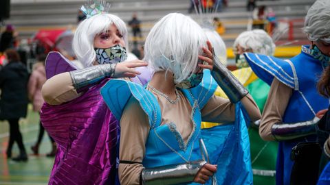 Concurso de disfraces en el carnaval de Outes.