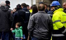 Los trabajadores protagonizaron una concentraci�n ayer por la ma�ana.