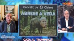 El alcalde de Oleiros, �ngel Garc�a Seoane, durante un instante del programa �En boca de todos�, en Cuatro, que conduce Nacho Abad