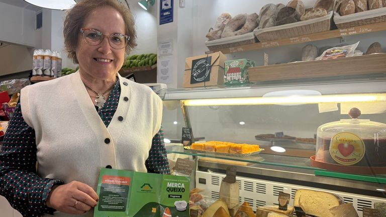 Ana Isabel, en la tienda Uvas & Queso, en la calle Alcalde Marchesi