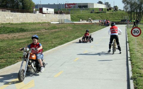 El parque de educaci�n vial lalinense se estren� en el 2011, pero en la actualidad no funciona