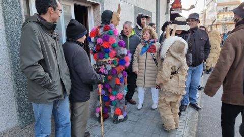 Viana acoge la mayor mascarada de la pennsula Ibrica.Una de las mscaras participantes en el desfile.