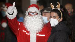 Imagen de archivo de una visita de Pap� Noel al centro de Ferrol