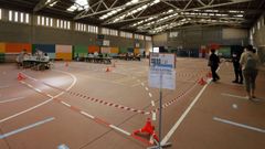 Votaci�n en Burela durante las elecciones auton�micas de 2020