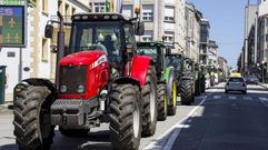 Masiva tractorada en Ordes