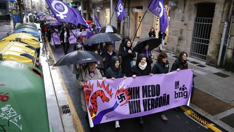 As se vivi el 8M en Pontevedra.