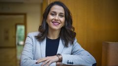 In�s Arrimadas, portavoz de Ciudadanos, durante una visita a Galicia antes de la campa�a electoral del 10N