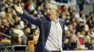 Moncho Fern�ndez, en un partido con el Obradoiro en Sar