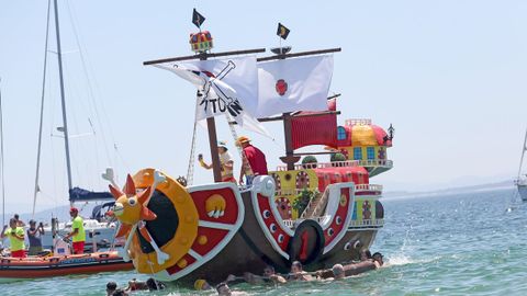 FESTA DA DORNA, REJATA DE EMBARCACIONS FEITAS A MACHADA E PAN DE MILLO EN COROSO