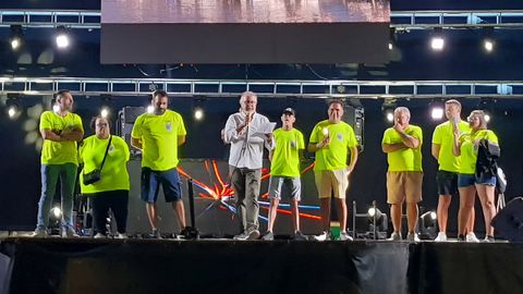 El preg�n de las fiestas de Caranza, el pasado verano.