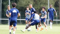 Tejera Mier Requexon.Tejera, durante un entrenamiento en El Requex�n