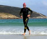 Jes�s Dom�nguez, el vencedor del 2013, llegando a Area Maior.