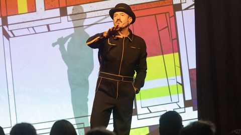 lex O'Dogherty, o sbado no mercado municipal, con  Palabras mayores 