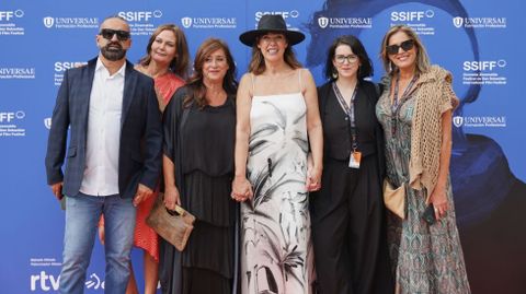 Mabel Lozano, en la presentacin del corto documental en el Festival de Cine de San Sebastin.