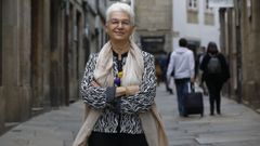 La embajadora de Israel en Espa�a, Rodica Radian-Gordon, durante su visita a Santiago