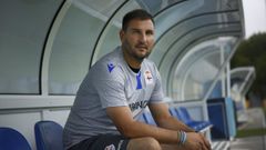 El entrenador del Deportivo Abanca, Manu S�nchez