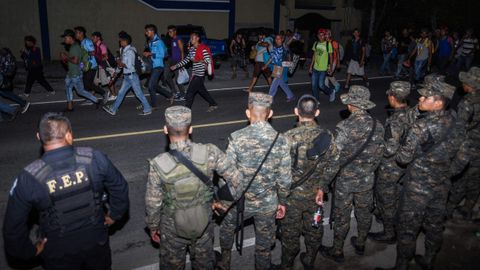 Caravana de inmigrantes hondure�os