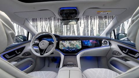 Interior del Mercedes EQS