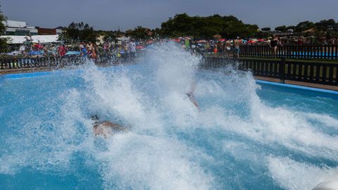 Una de las piscinas del Aquapark, la semana pasada