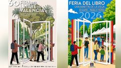 Cartel de Paco Roca para la�feria del libro de Valencia del 2025 y el del evento en San Mart�n de La Vega de este a�o