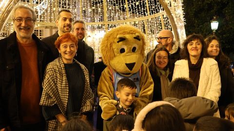 Inauguraci�n do alumeado de Nadal de Lugo no 2024, coa edila de Cultura, Maite Ferreiro