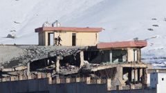 Vista del edificio del Directorio Nacional de Seguridad en Wardak, tras el ataque talib�n