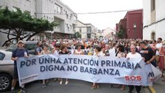 Vecinos de Barbanza se manifiestan por la defensa de la sanidad p�blica