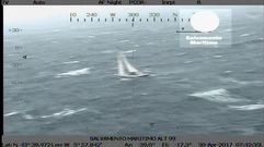 Rescate del velero franc�s frente a la costa de Gij�n
