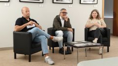 Andrade, P�rez e Pacoret, este venres durante a presentaci�n das Xornadas 