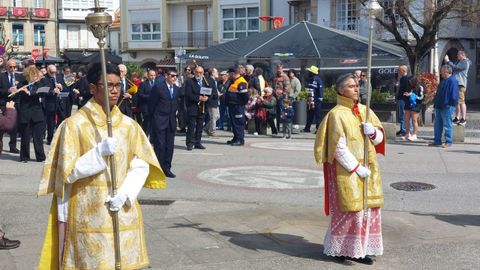 La procesi�n de la Borriquilla sali� en Betanzos de la iglesia de Santo Domingo