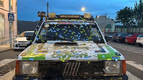 Coche con el que Adrián Gil y David Rodríguez vencieron en el Panda Raid