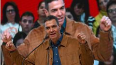 El presidente del Gobierno y secretario general del PSOE, Pedro Snchez, particip ayer en la precampaa electoral de los socialistas en Castilla y Len.