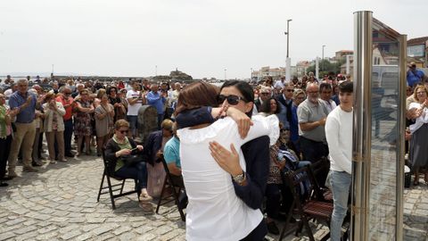 ACTO DEL HOMENAJE A PLACIDO BETANZOS EN EL QUE BAUTIZOCON SU NOMBRE EL PASEO MARITIMO DE PALMEIRA