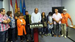 Representantes de las ONGs y Mario del Fueyo, en una comparecencia