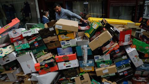 Basura en A Coru�a, en la zona de As Conchi�as