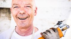 Trabajador feliz