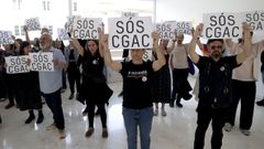 Protesta por la elecci�n de la nueva direcci�n del CGAC