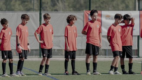 Campus de F�tbol Bosco - Atl�tico de Madrid.La actividad formativa empez� en las instalaciones de Salesianos Ourense